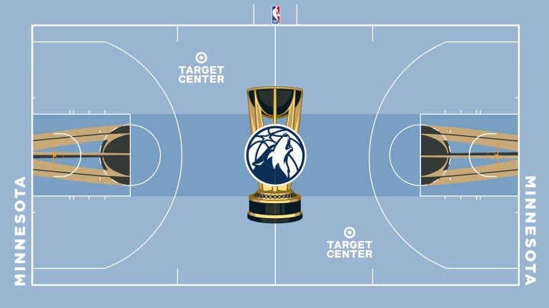 NBA unveils specialty court designs for in-season tournament games