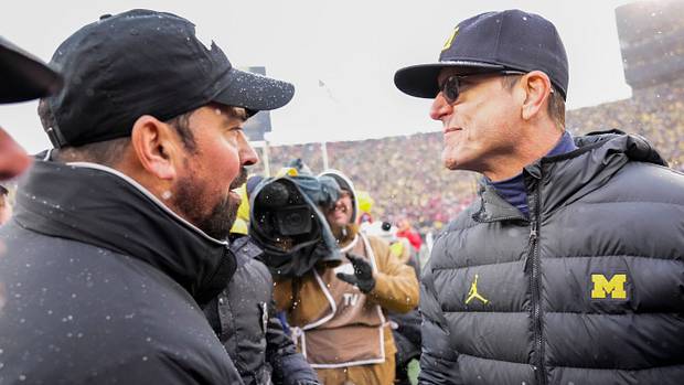 Ryan Day and Jim Harbaugh