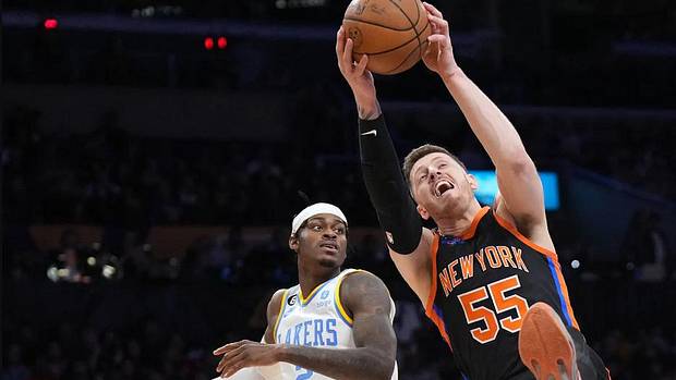 Hartenstein (55) took on a larger role during the Knicks' post-All-Star break surge