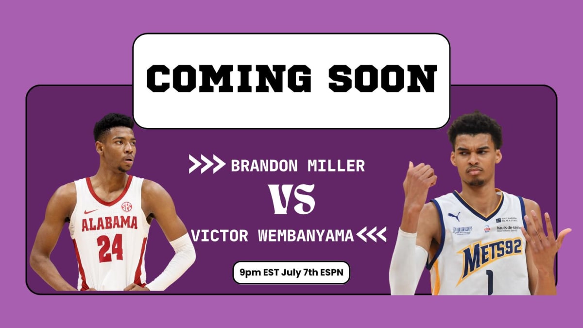 Victor Wembanyama vs Brandon Miller is Happening - Sports Illustrated  Charlotte Hornets News, Analysis and More