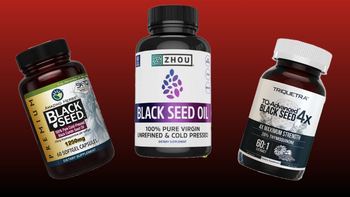 Amazing Herbs Premium Black Seed Oil Capsules - 1250mg per Capsule, High  Potency, Cold Pressed Nigella Sativa Aids in Digestive Health, Immune  Support