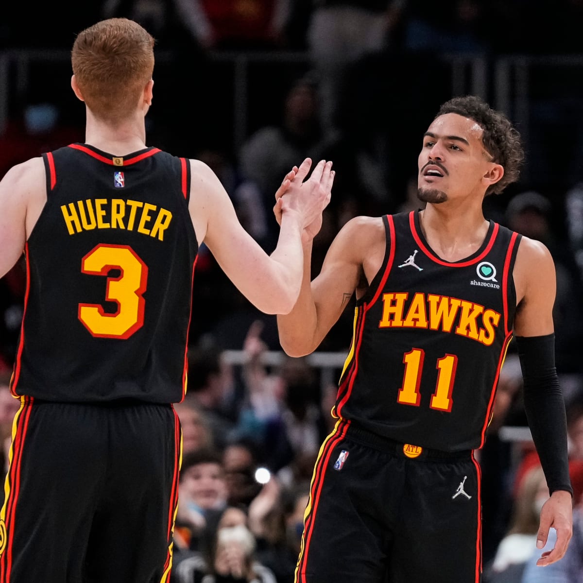 Gifdsports on X: Hawks Kevin Huerter wears #3 because he grew up