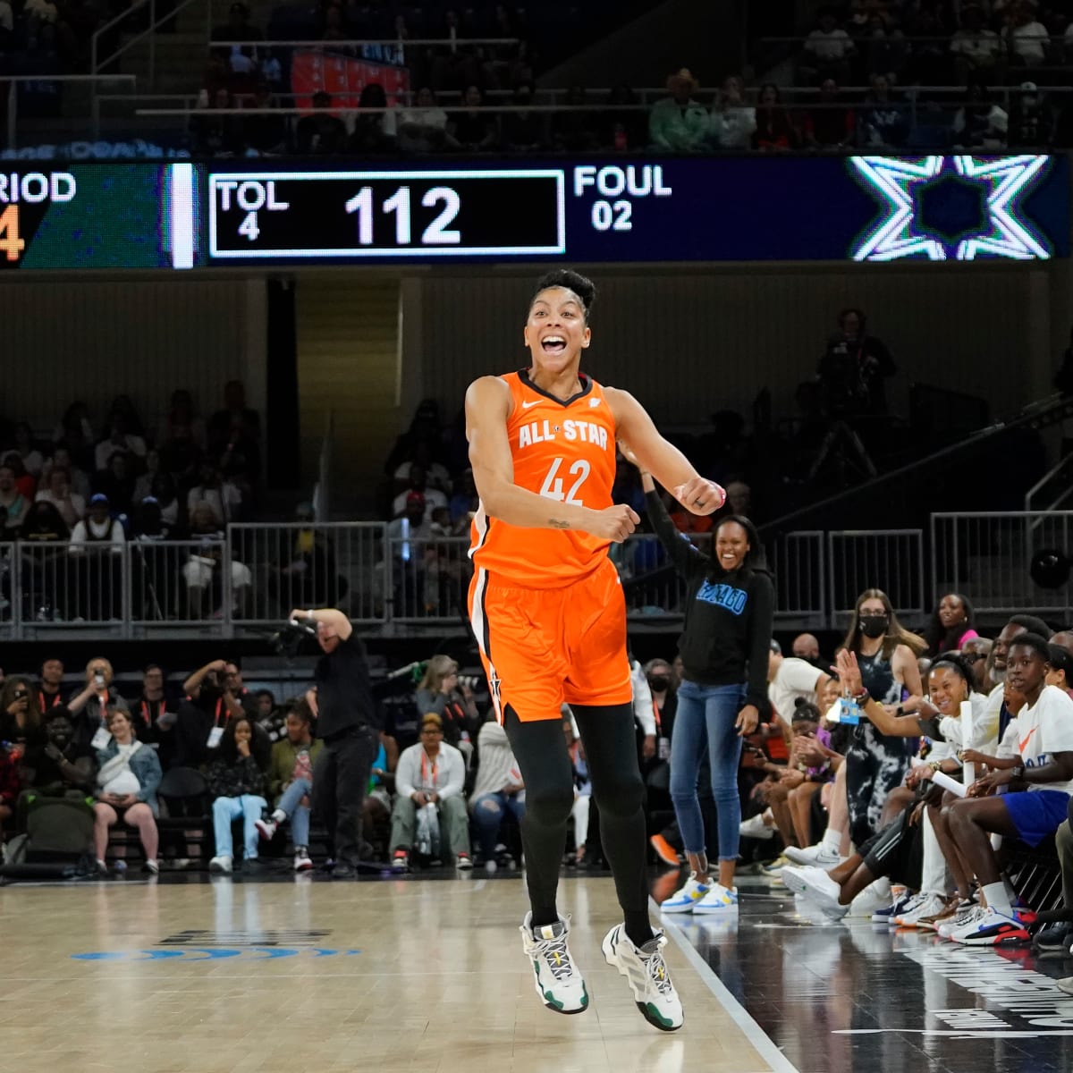 Candace Parker Wears Newest Adidas Sneaker at WNBA All-Star Game - Sports Illustrated FanNation Kicks News, and More