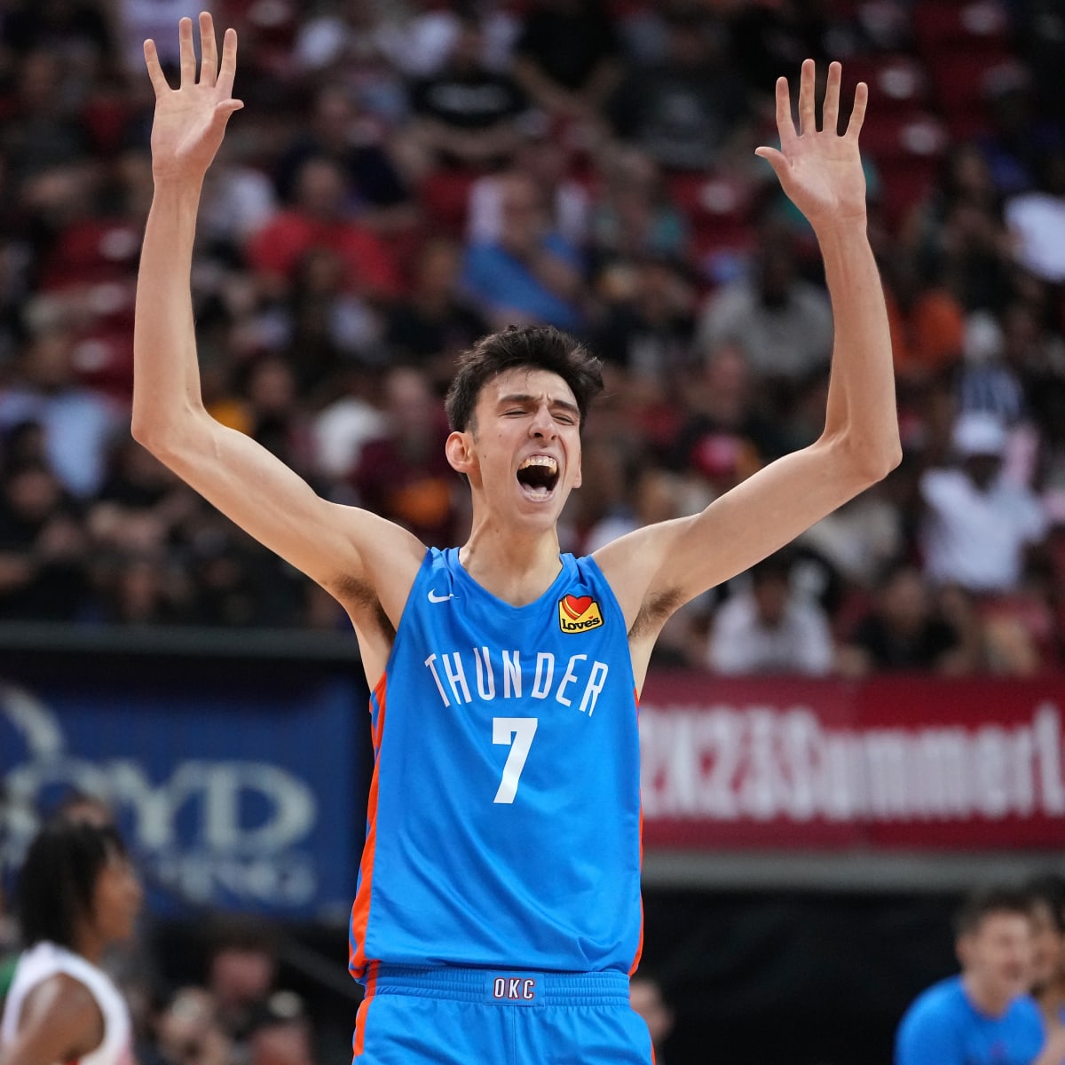 Chet Holmgren, OKC Thunder in 2023 NBA Summer League, photo gallery