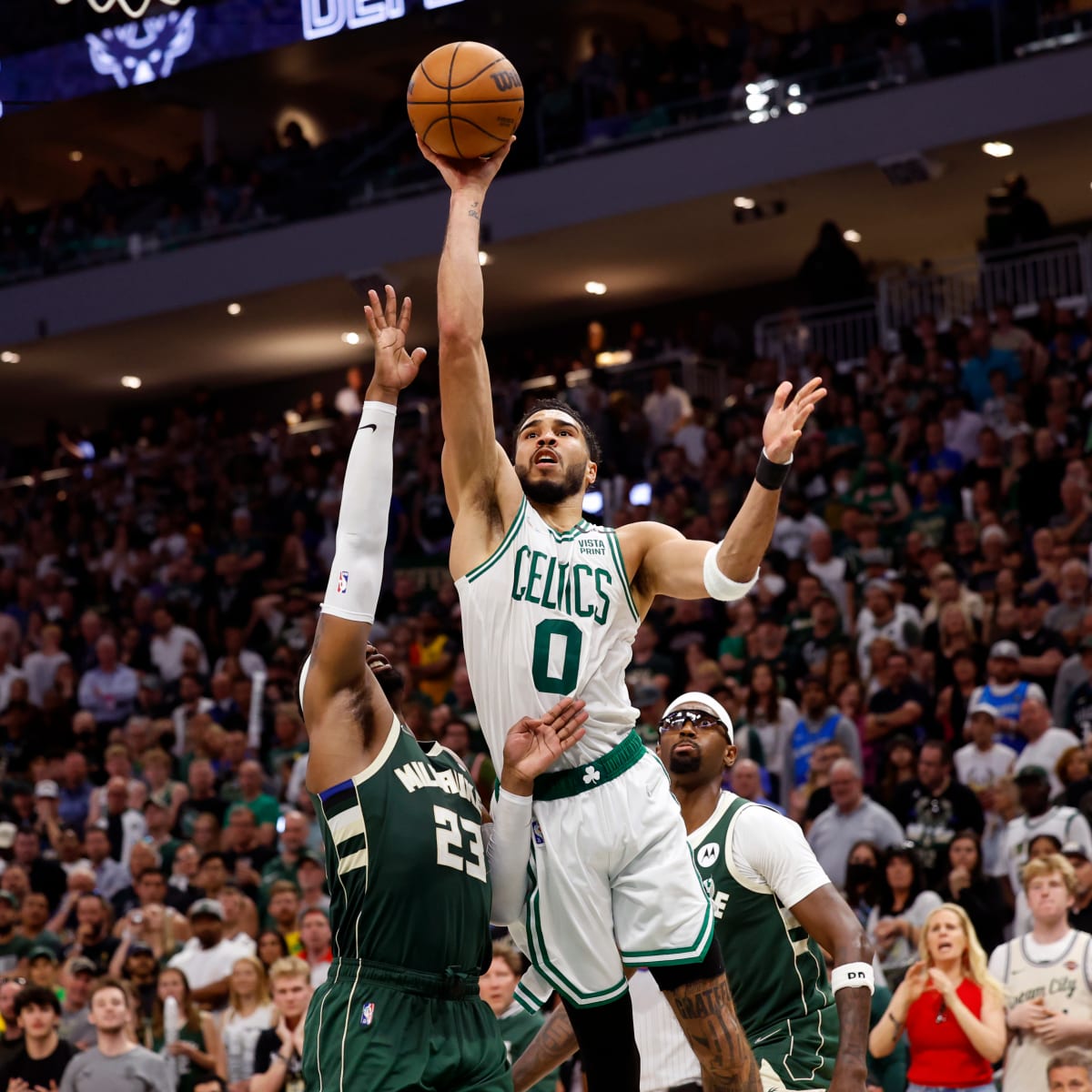 Jayson Tatum Boston Celtics Shooting 24'' x 35'' Player Framed Poster