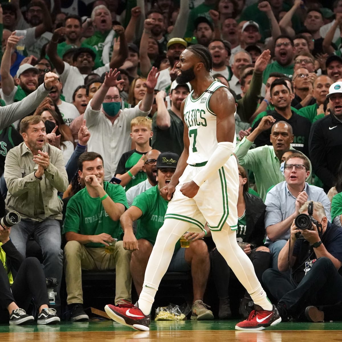 Jaylen Brown calls out Celtics fans ahead of Game 7 in Boston