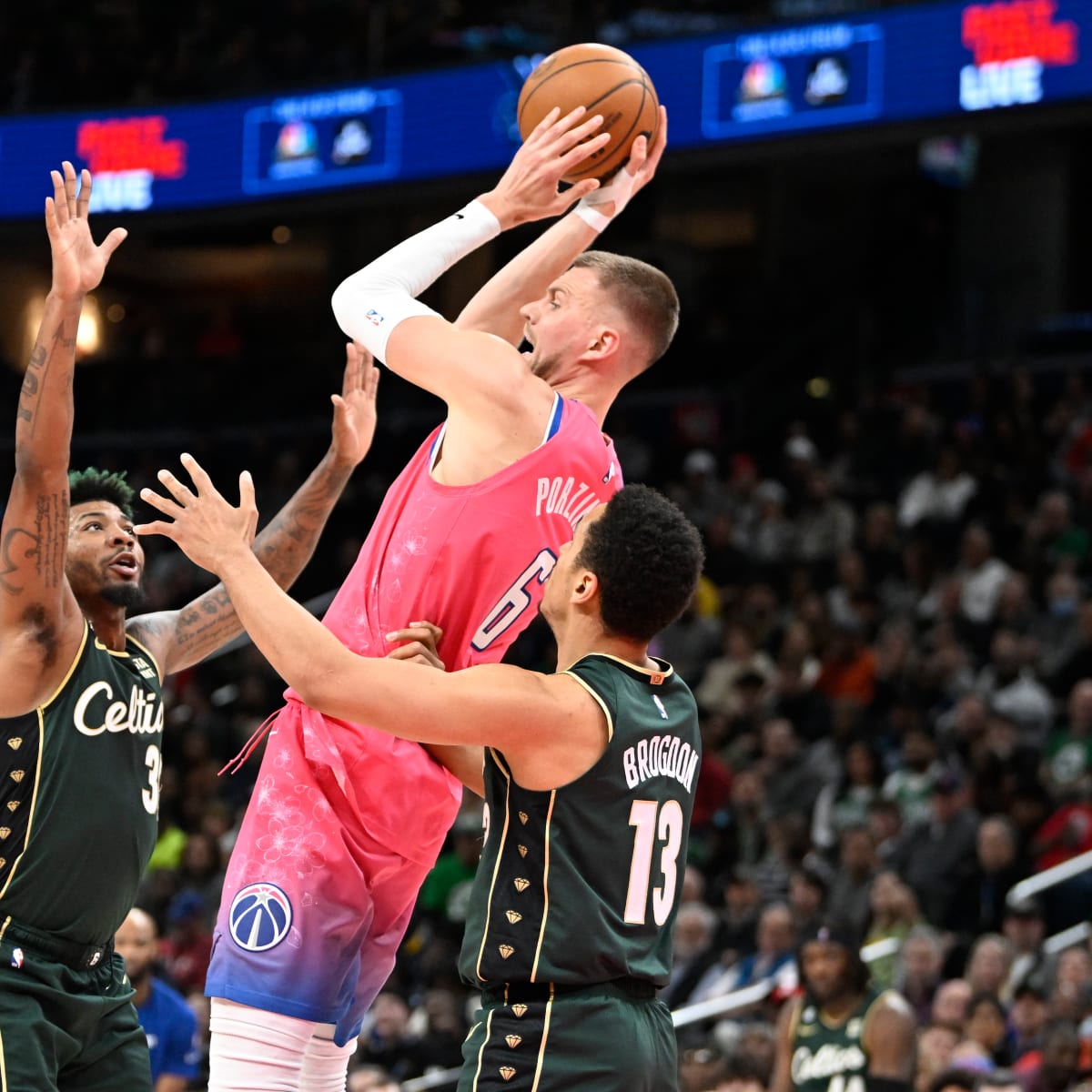 Boston Celtics interested in trade with Washington Wizards for Kristaps  Porzingis - AS USA