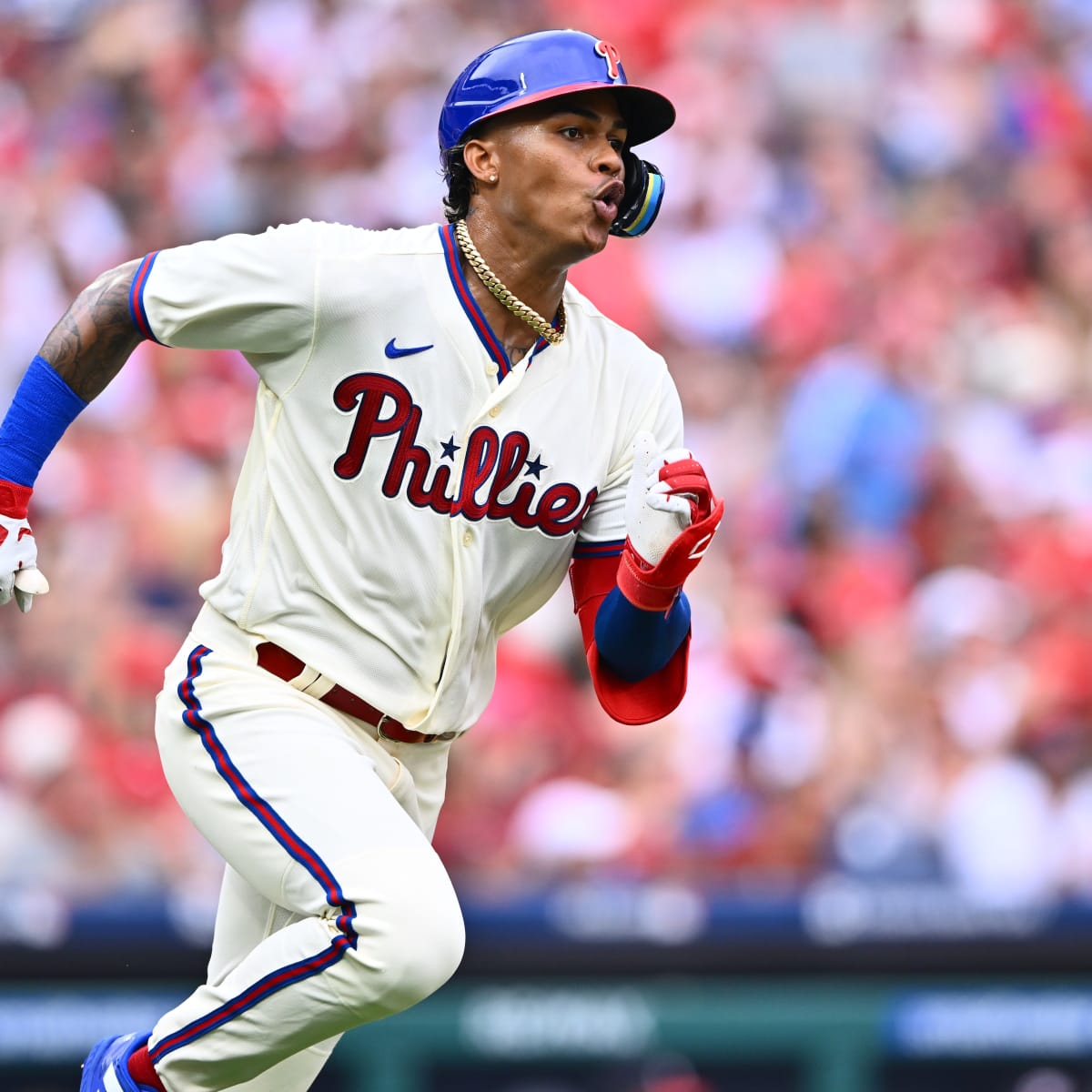Philadelphia Phillies Outfielder Cristian Pache Continues Injury Rehab at  Lehigh Valley - Sports Illustrated Inside The Phillies