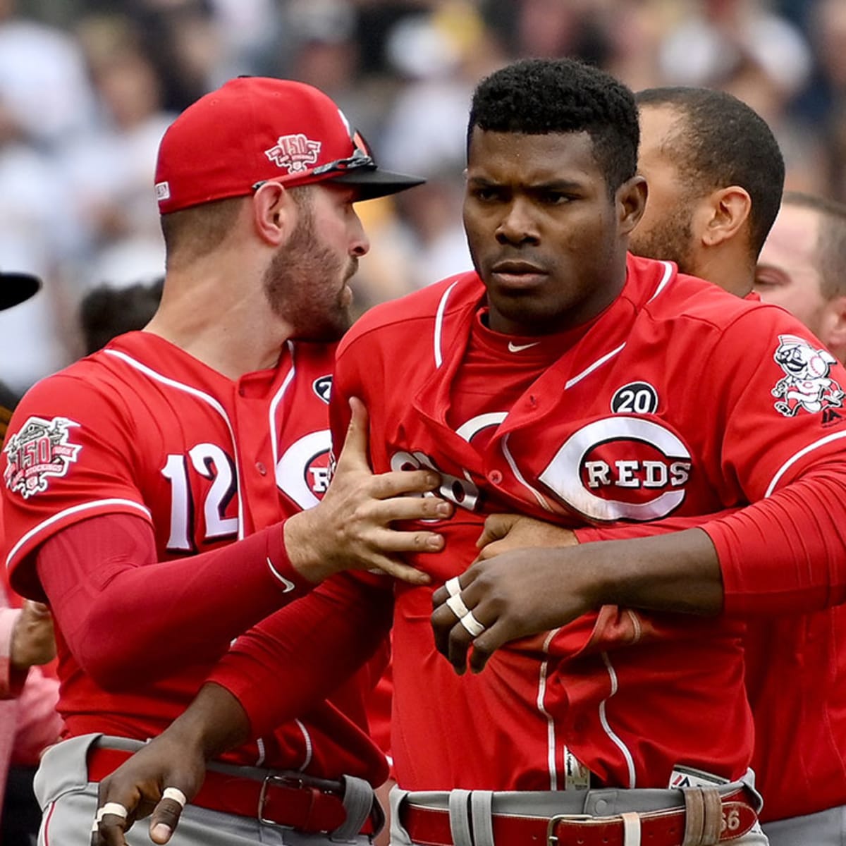 Yasiel Puig reflects on bench-clearing brawl, trade reports