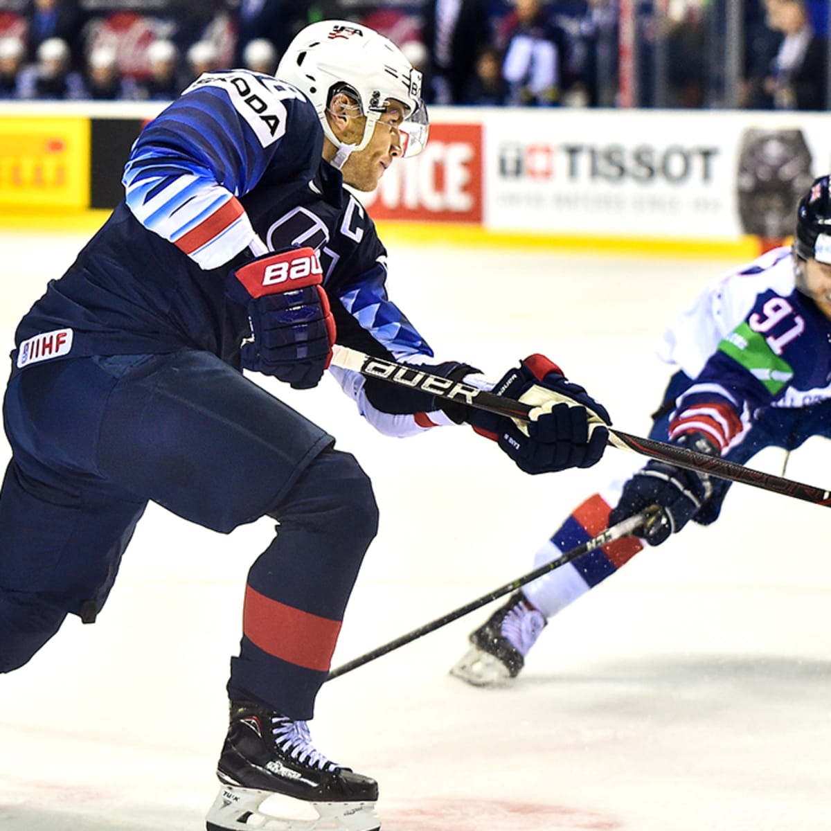 Patrick Kane of Team USA during the match between Finland and USA