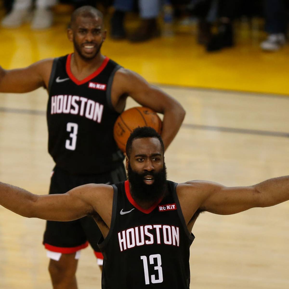 James Harden Chris Paul Had Verbal Altercation After Loss To Warriors Sports Illustrated