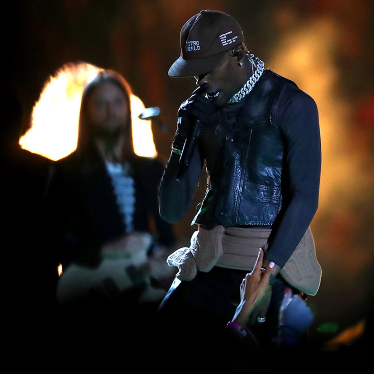 travis scott leather jacket sicko mode