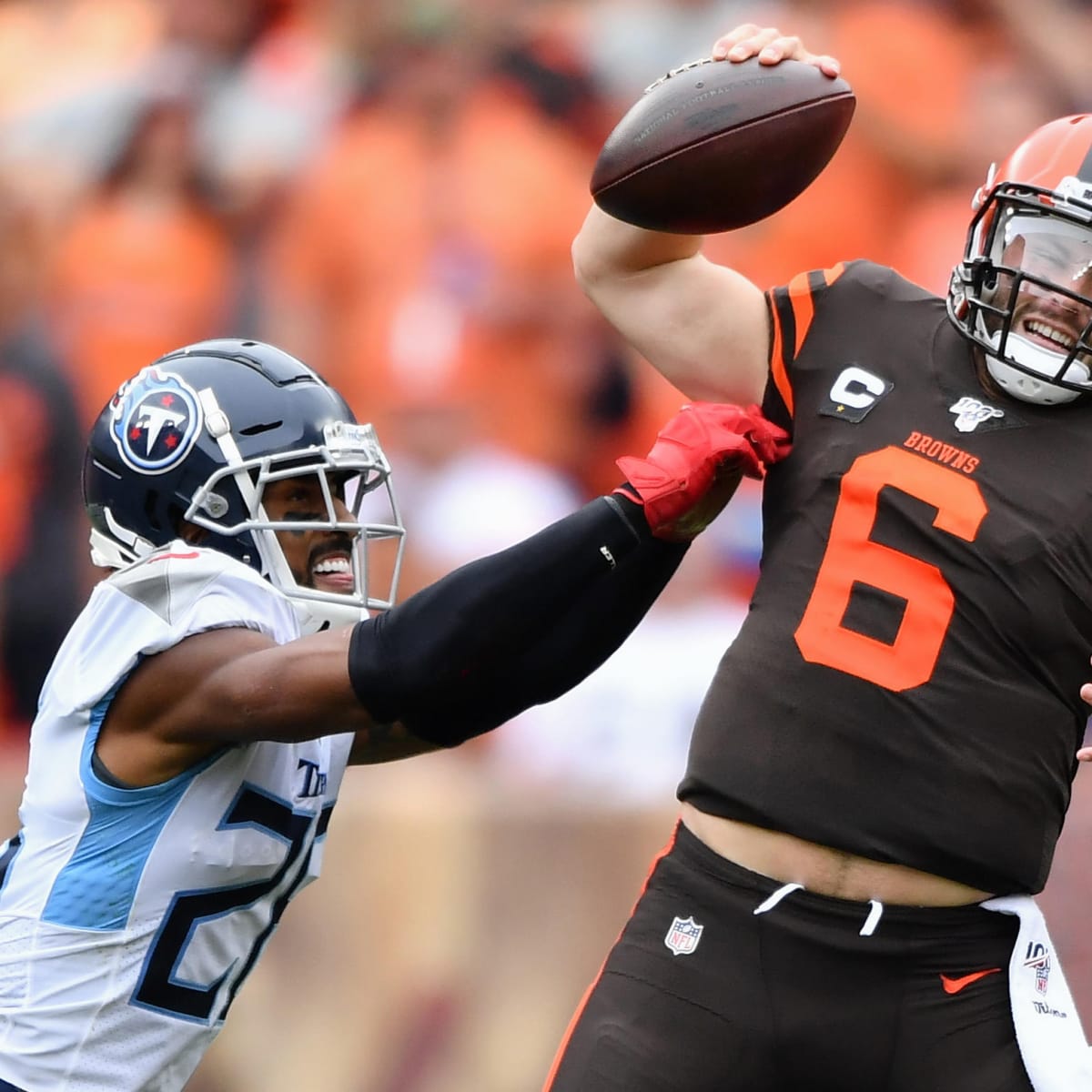Browns Loss Vs Titans Baker Mayfield Throws 3 Interceptions In Week 1 Sports Illustrated