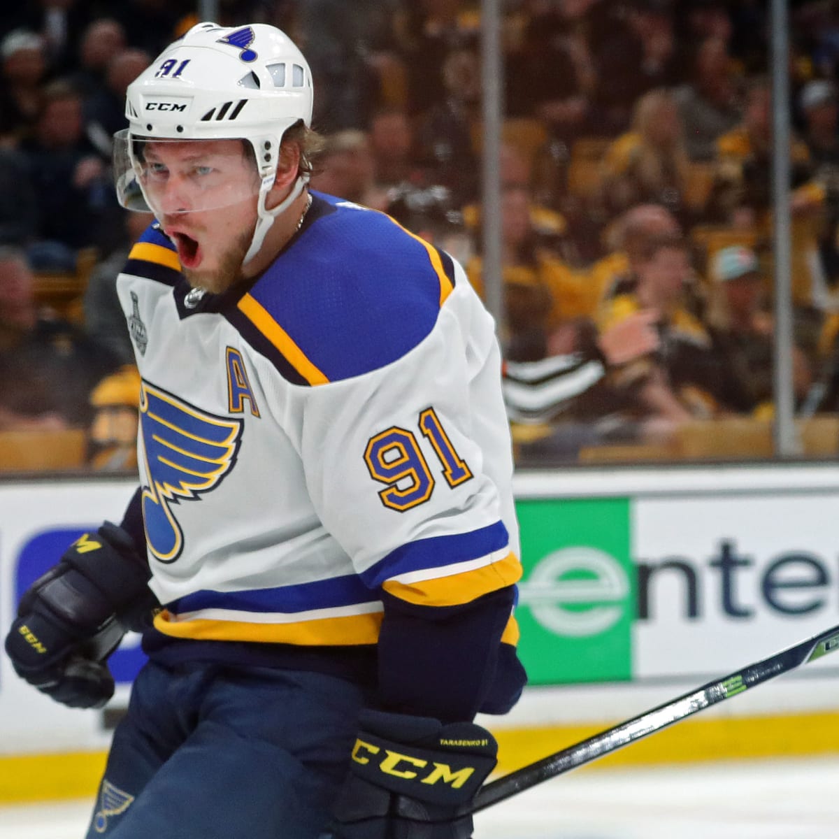 Vladimir Tarasenko Finishes Pretty Passing Play By Blues On The
