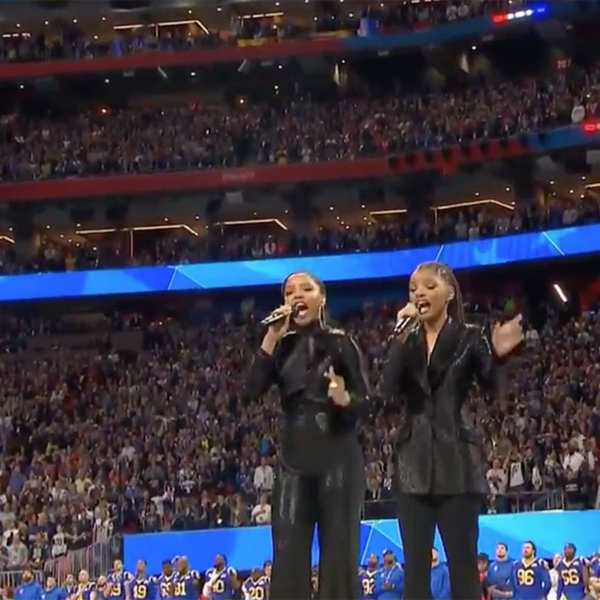 1200px x 1200px - Super Bowl America the Beautiful video: Chloe x Halle sing in ...