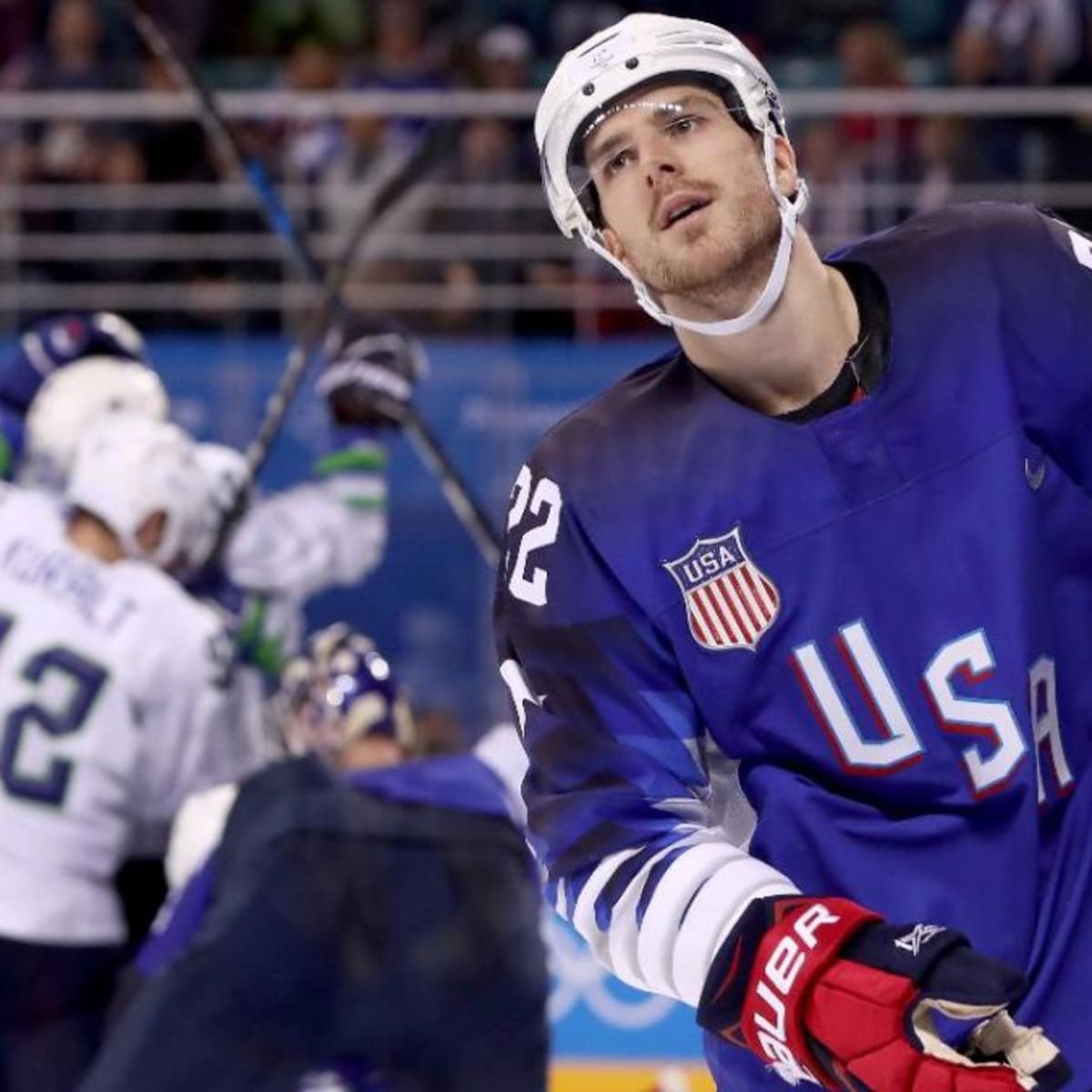 Winter Olympics USA Loses Opening Olympic Hockey Match to Slovenia