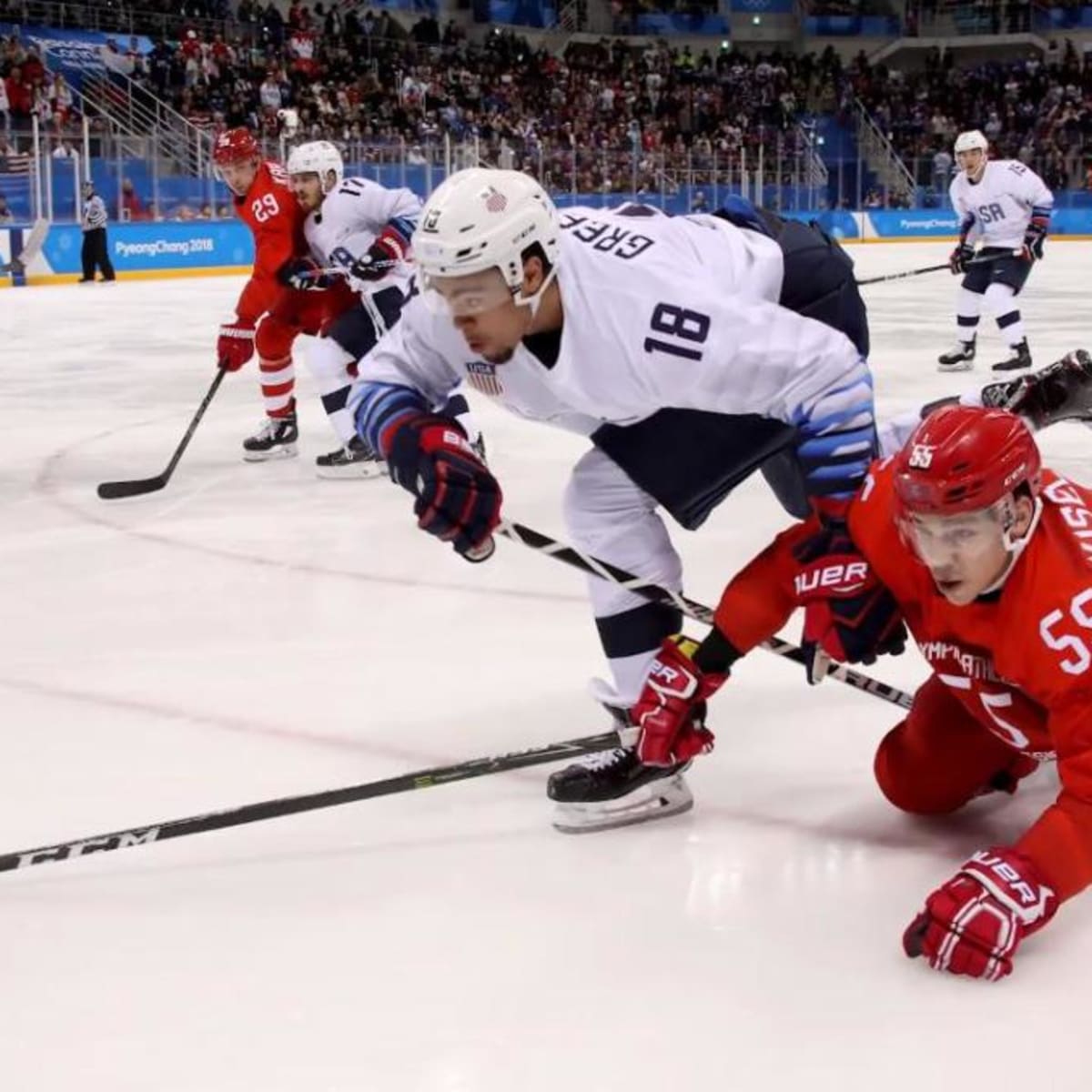 Winter Olympics U S Ice Hockey Gets Shutout By O A R Sports Illustrated