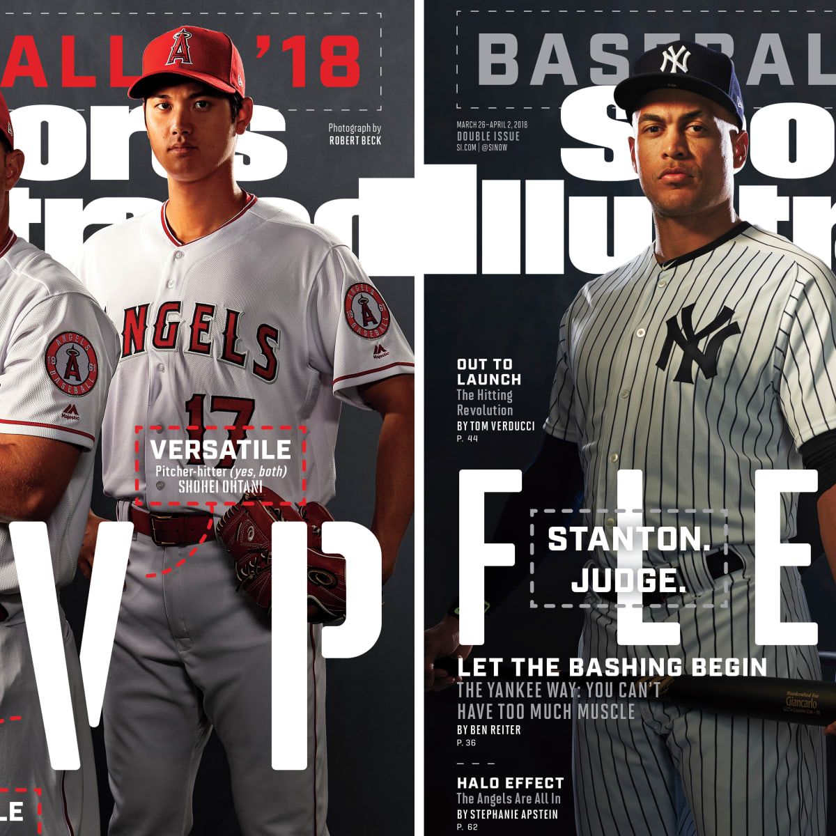 MIKE TROUT SHOHEI OHTANI SPORTS ILLUSTRATED MAGAZINE MAR 26 2018 PREVIEW 