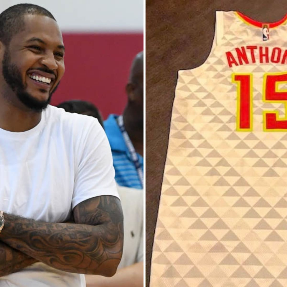 Carmelo hawks jersey Clearance