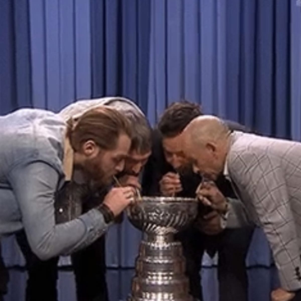 Ovechkin, Holtby get Jimmy Fallon to drink out of Stanley Cup - NBC Sports