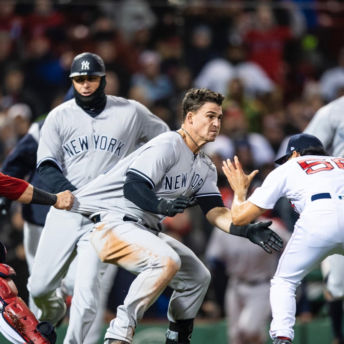 red sox vs yankees fight