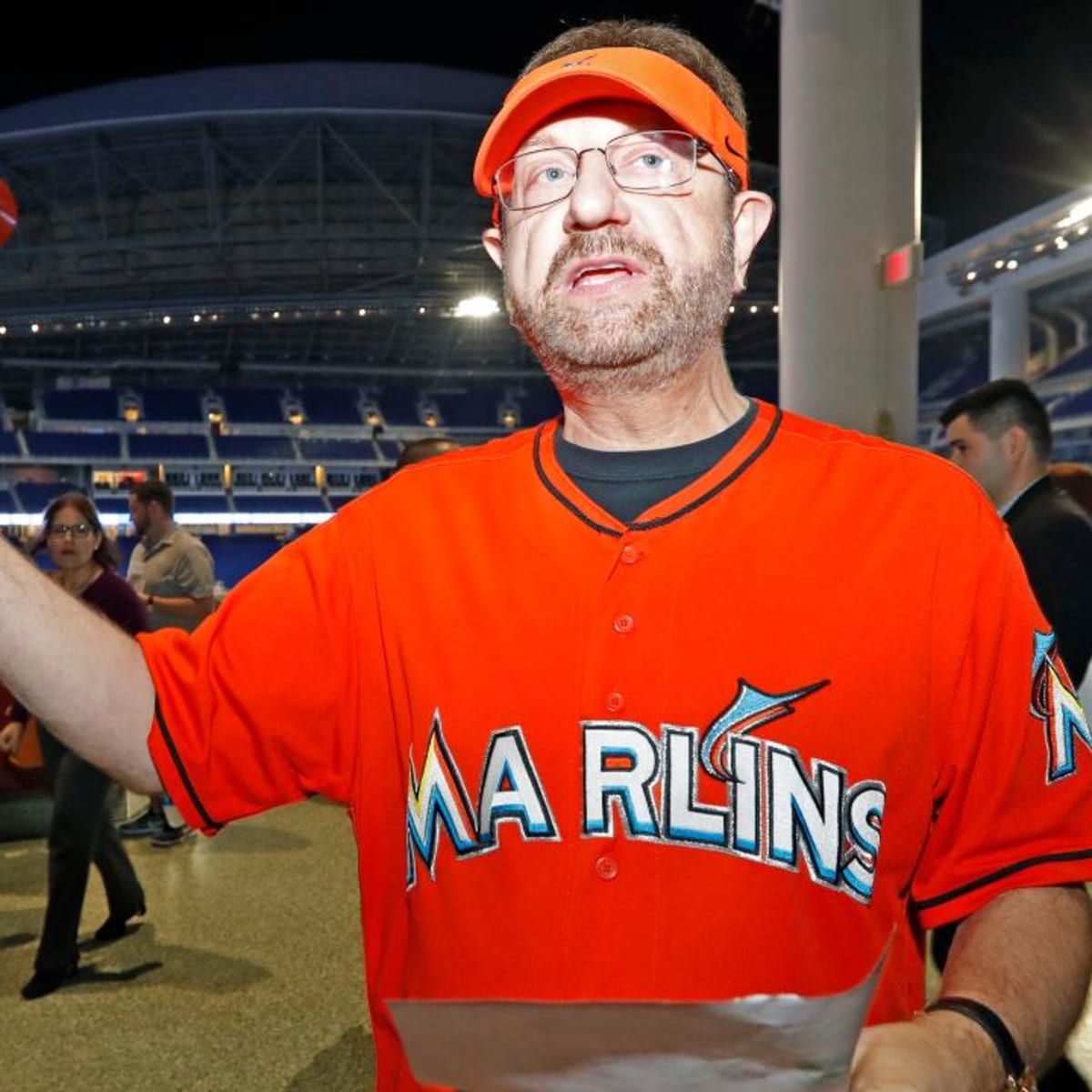 I'm not trying to be a celebrity': A night with Marlins Man at the