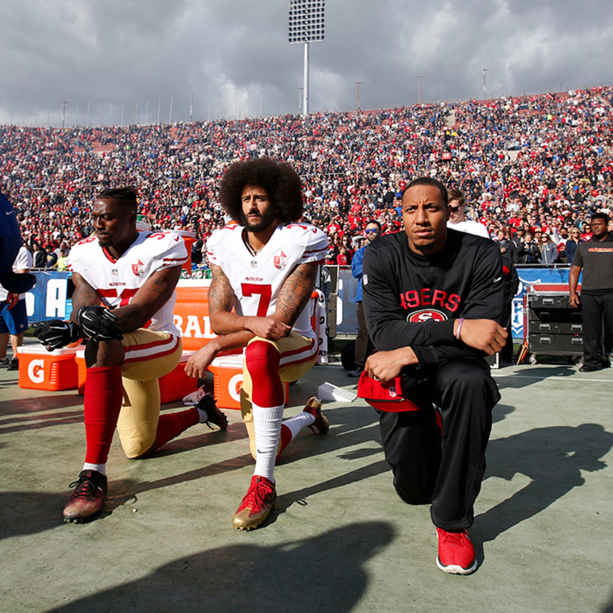 Colin Kaepernick's Nike Campaign Keeps N.F.L. Anthem Kneeling in