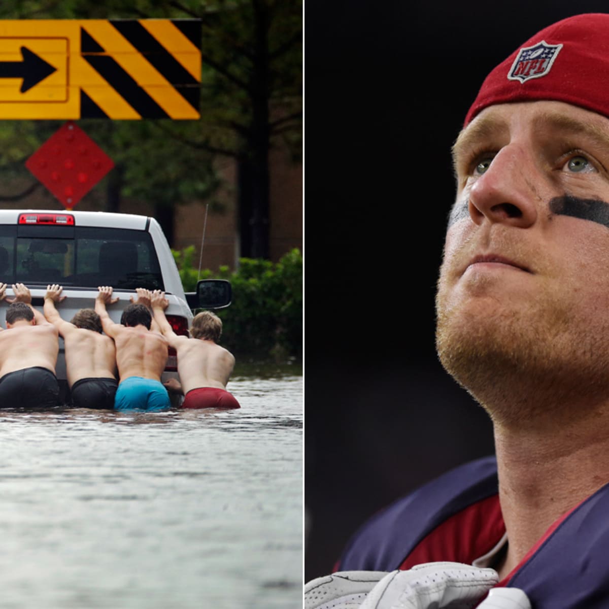 J.J. Watt Helps Hurricane Harvey Houston Flood Relief - Sports