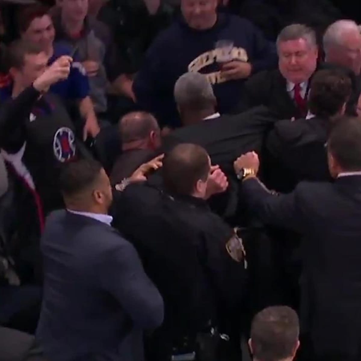 Charles Oakley arrested at Madison Square Garden for security guard  altercation - Sports Illustrated