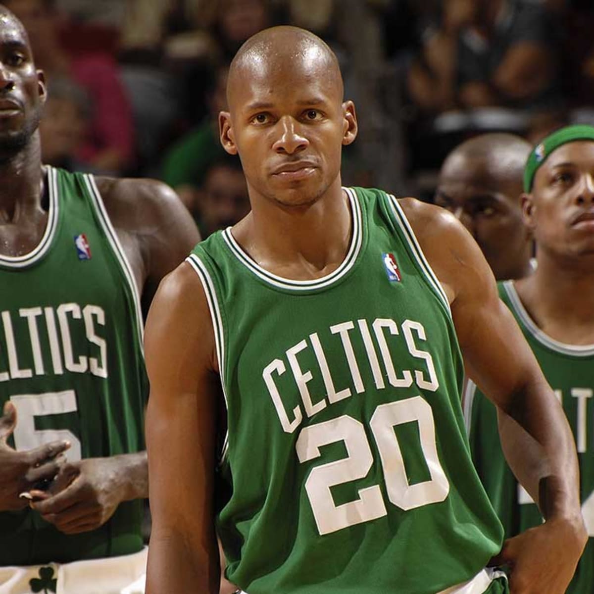Kevin Garnett Squashes Beef With Ray Allen At Jersey Retirement