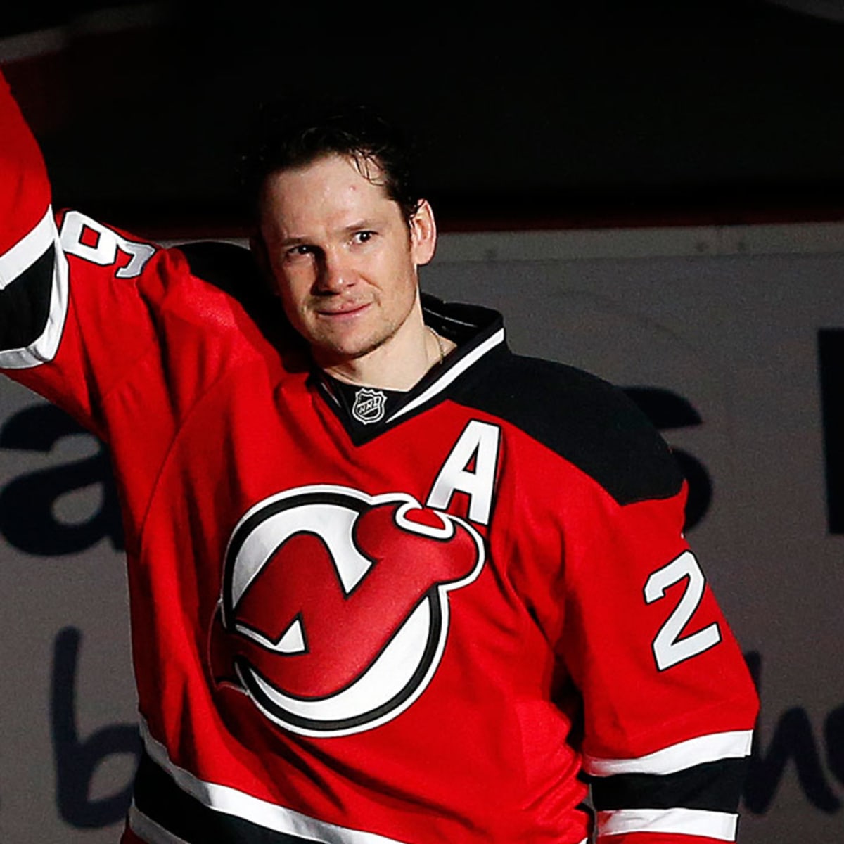 New Jersey Devils Patrik Elias Official Red Old Time Hockey