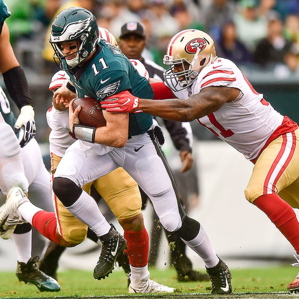Eagles vs. 49ers score: Carson Wentz, Philly defense step up to upset San  Francisco and take NFC East lead 