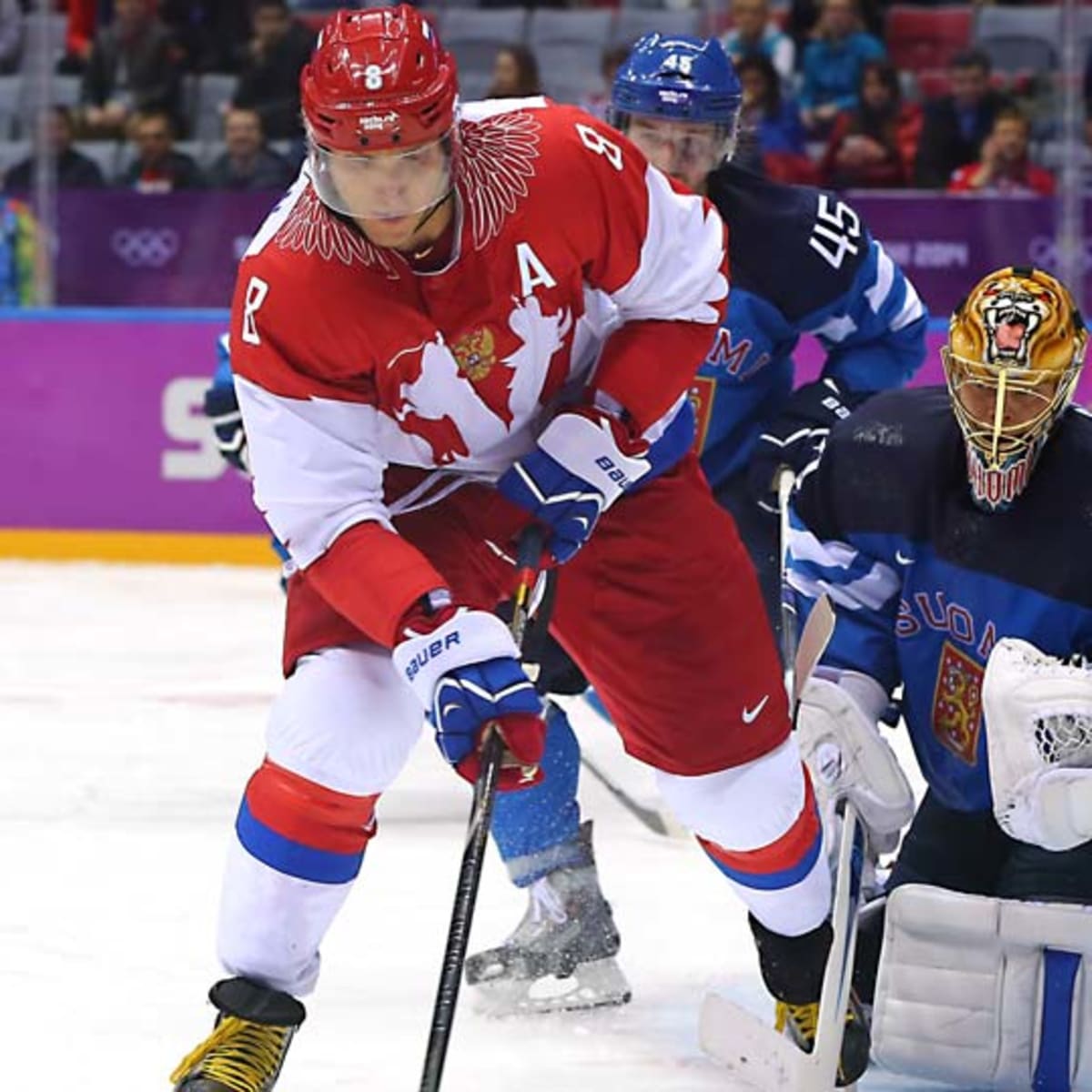 Russia World Cup of Hockey Alex Ovechkin Red Name and Number T