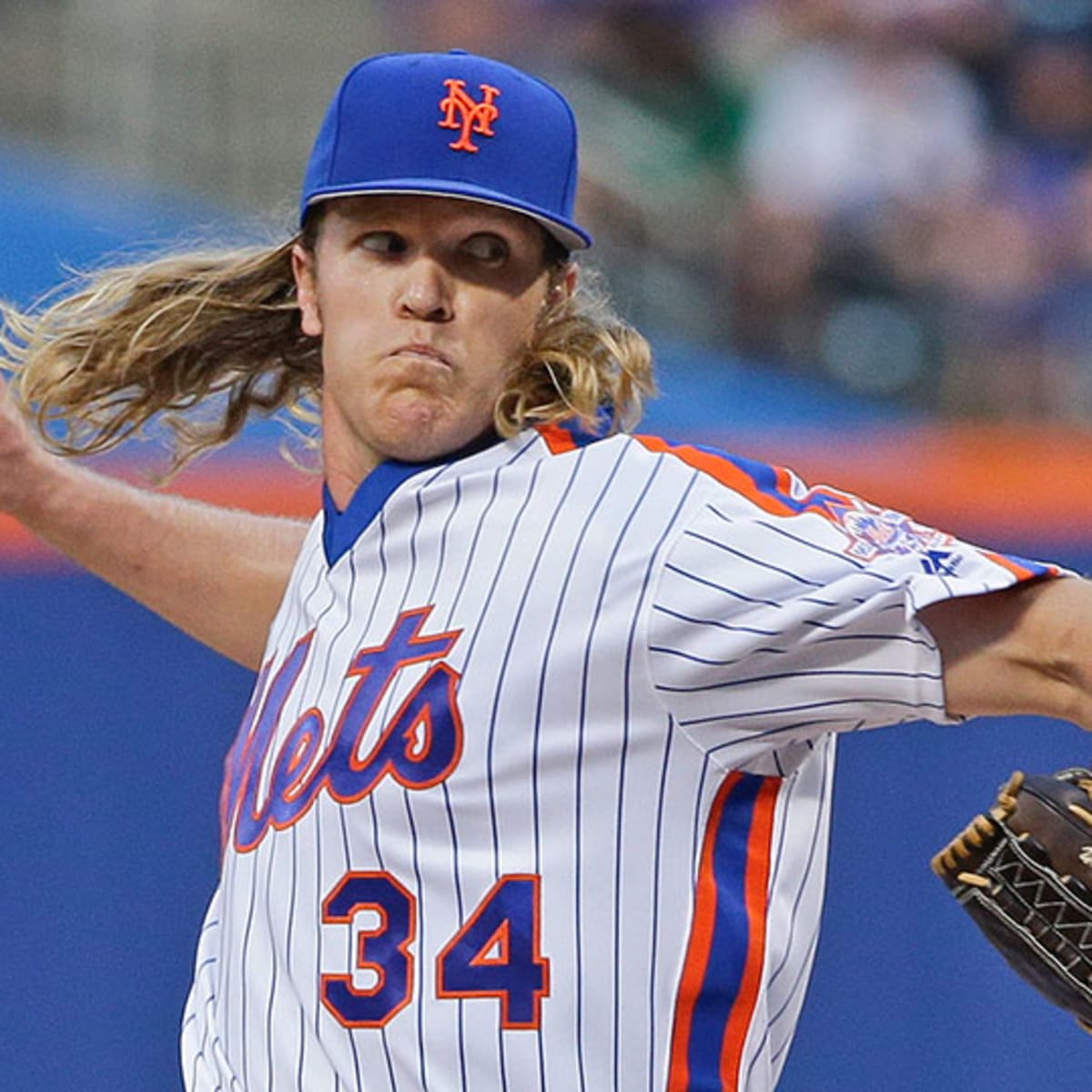 Mansfield Legacy grad, Mets pitcher Noah Syndergaard leaves his markon  his catcher
