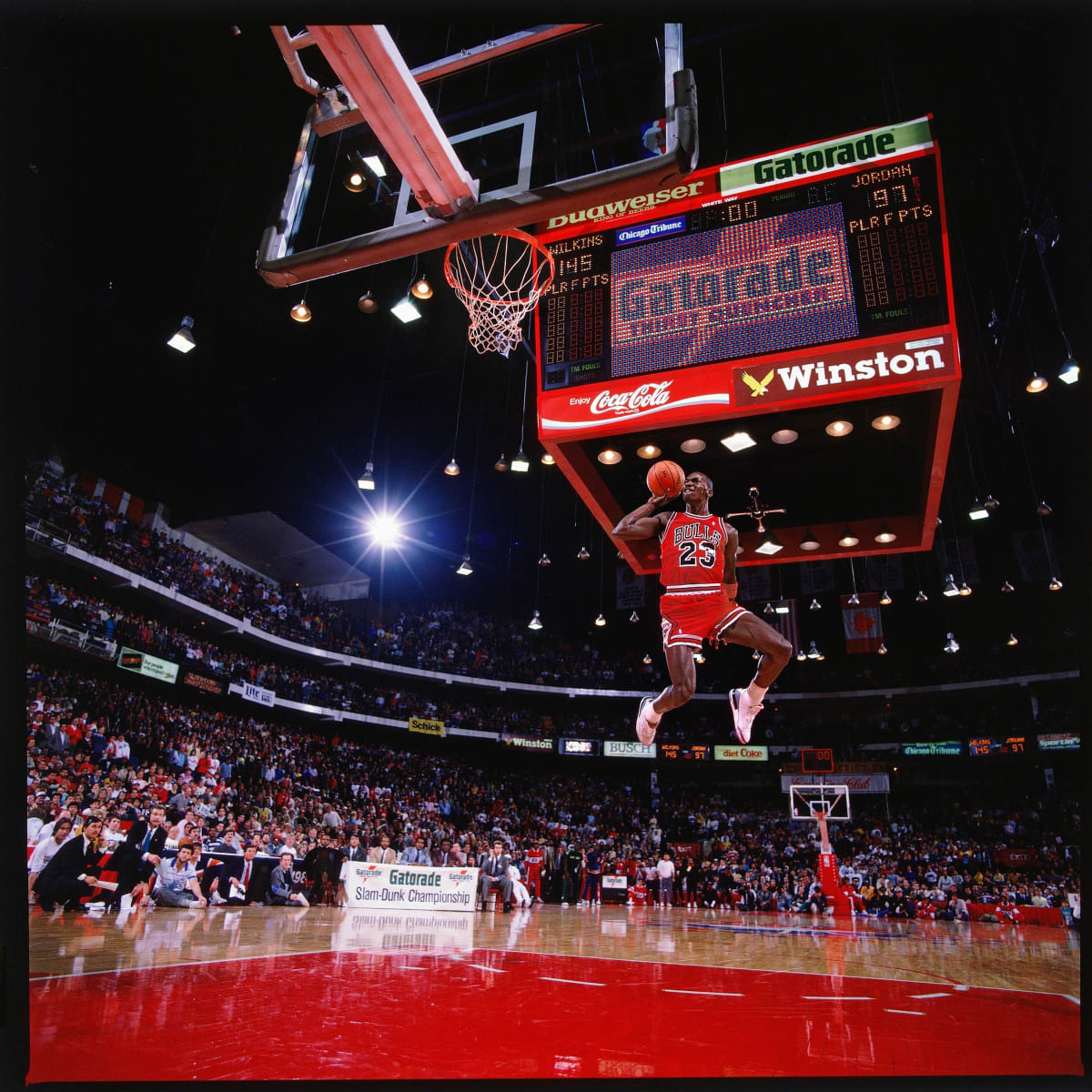 Michael Jordan dunk contest photo explained photographer -