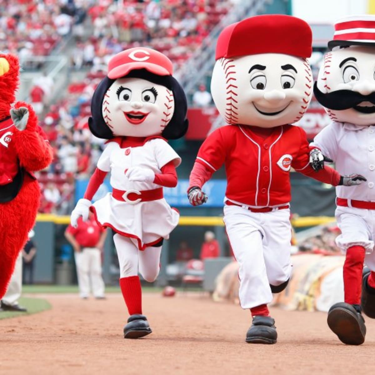 Chicago Cubs almost run over by Reds mascots - Sports Illustrated