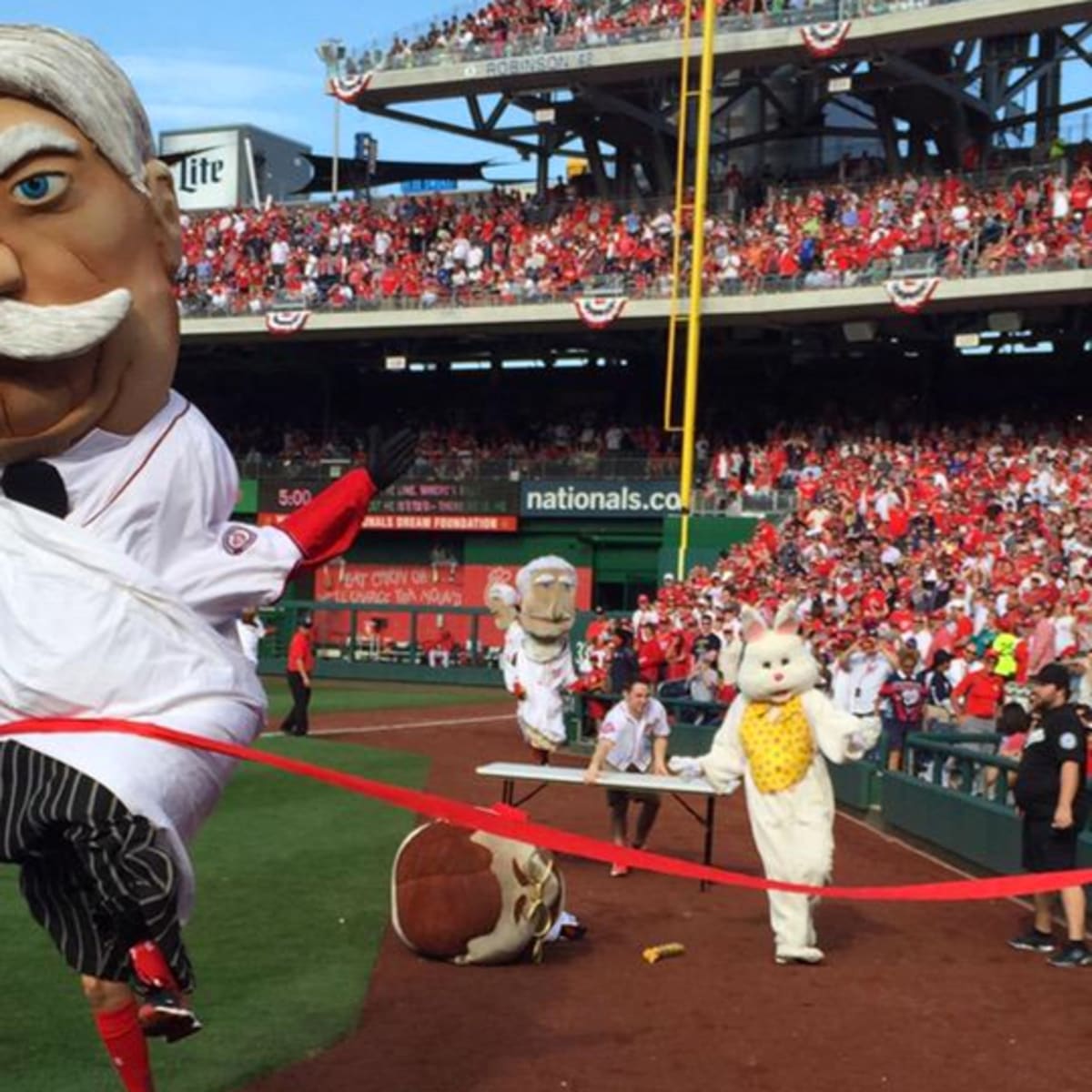 Nationals' President Race: Easter Bunny tackles people - Sports