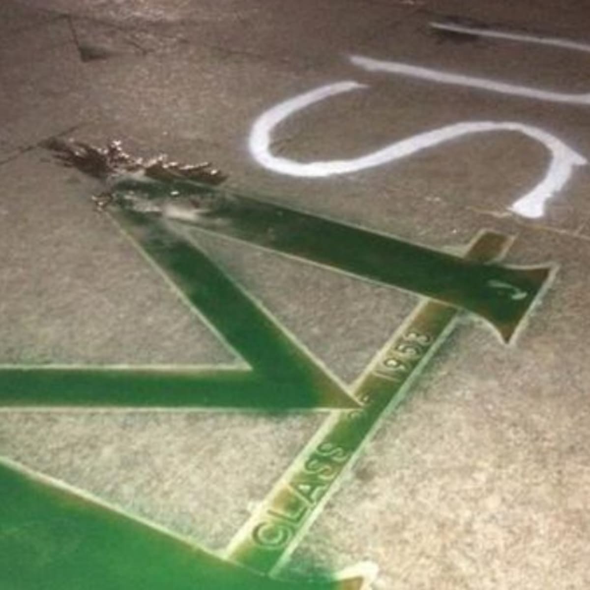 Michigan State Fans Vandalized Michigan S Block M Sports Illustrated