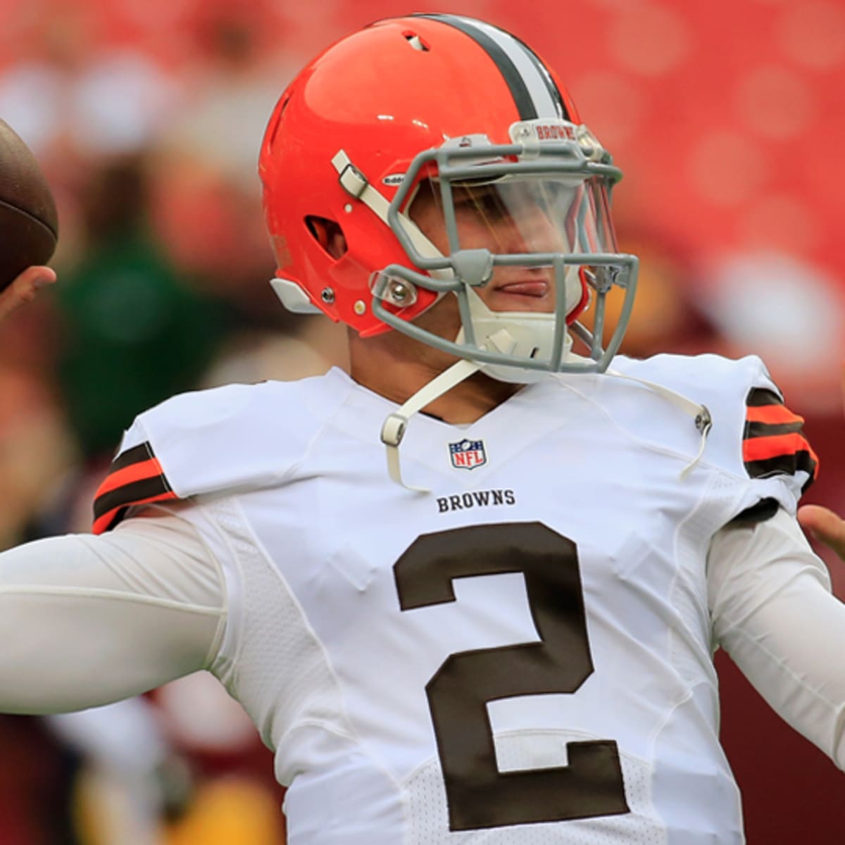 Football Manziel Browns Jersey Johnny Manziel White Browns Jersey