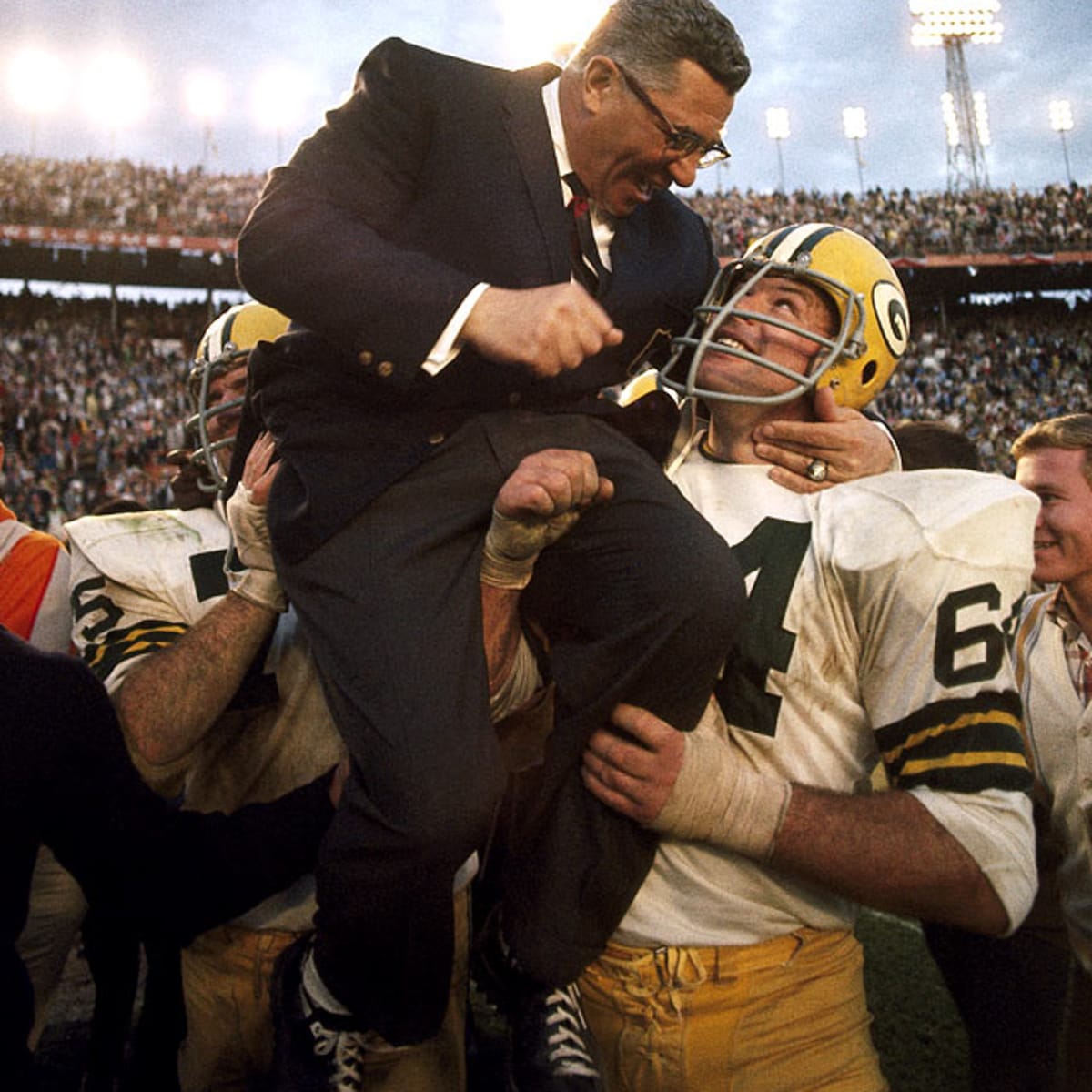 Green Bay Packers 1966 Color Super Bowl Champions Team Photo 