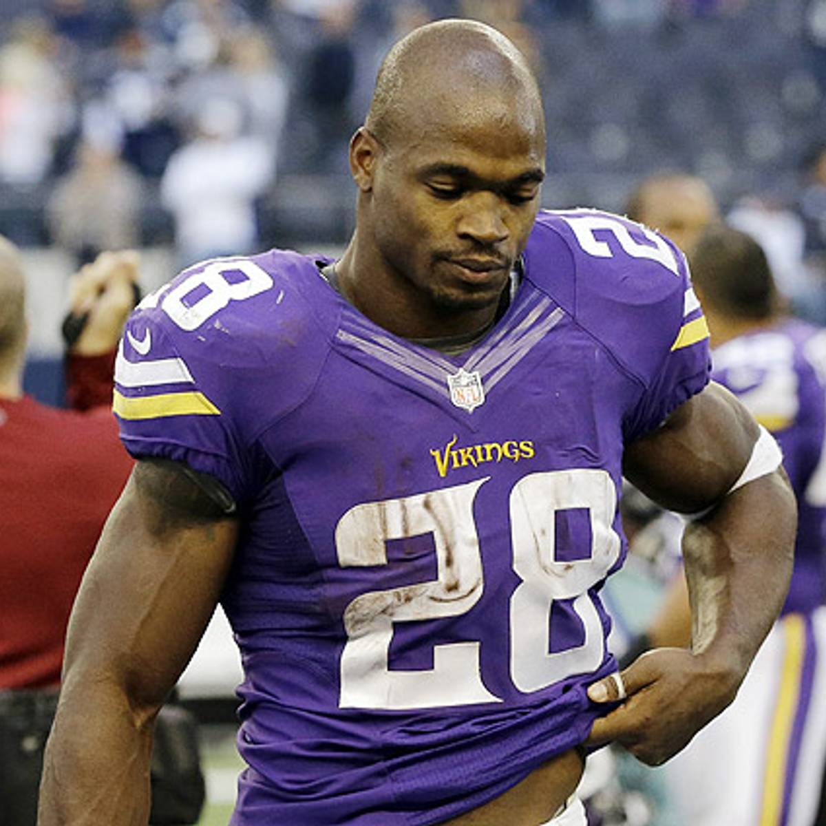 Adrian Peterson Suffers Apparent Ankle Injury Vs Baltimore Ravens Sports Illustrated