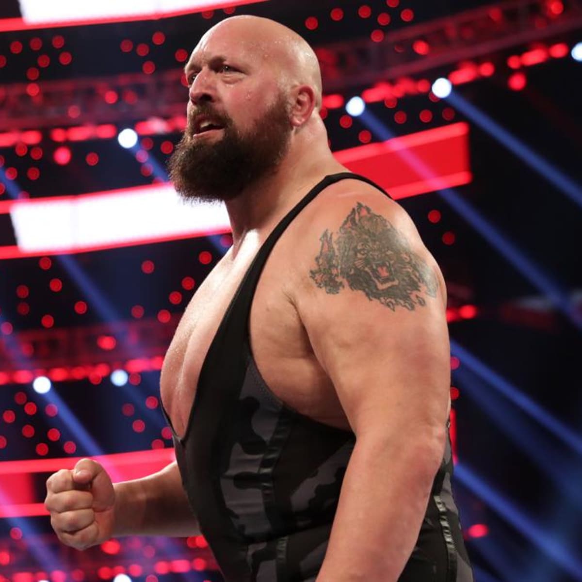 big show  show and his nasty tattoo on his way out to the r  Flickr