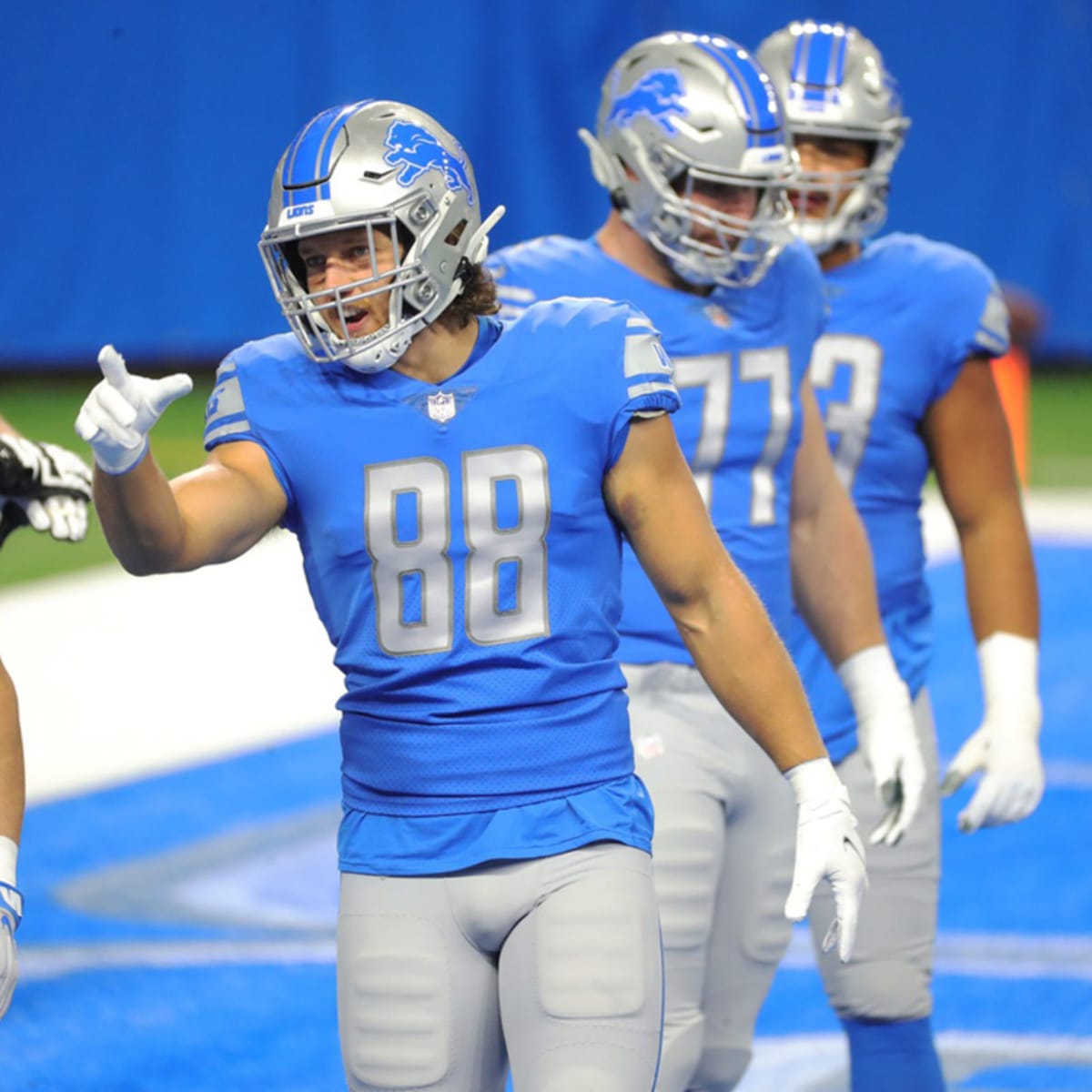 detroit lions home jersey color