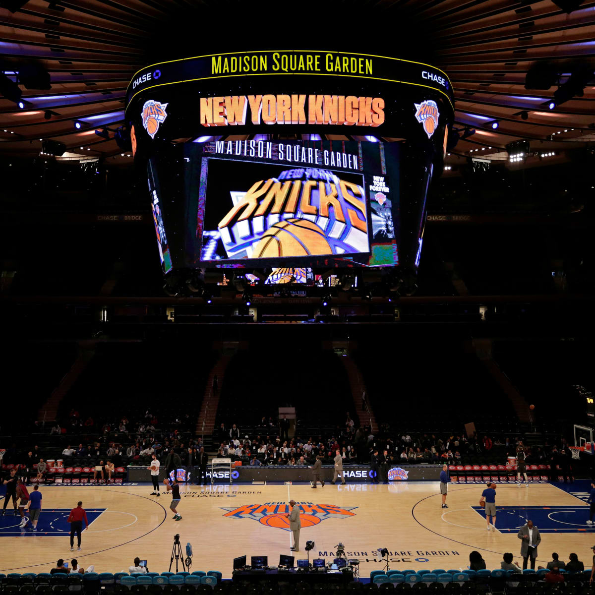 General View GV of Madison Square Garden with the entrance to