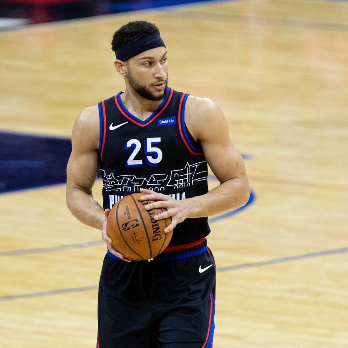 Ben Simmons : Ben Simmons On Nets Only One Ball Gotta Play Defense Too.
