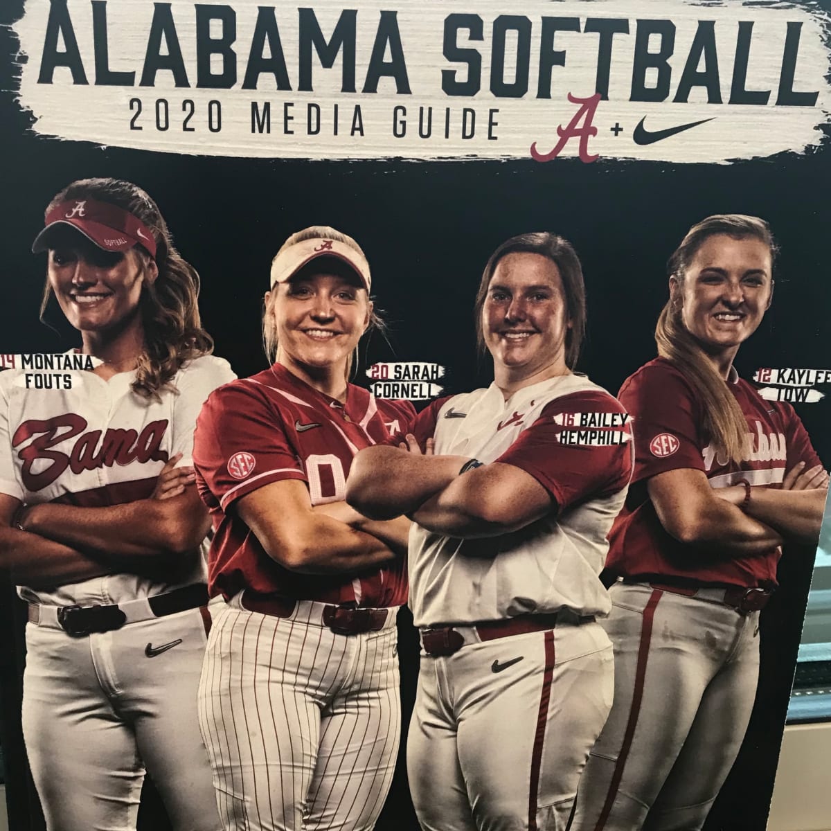 alabama softball jersey