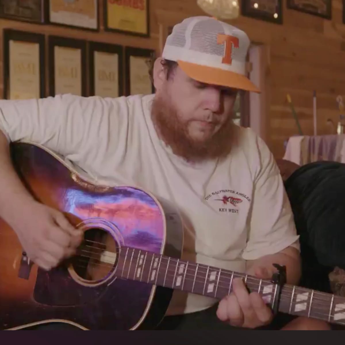 Watch: Luke Combs Debuts New Song in Tennessee Bill Dance Hat