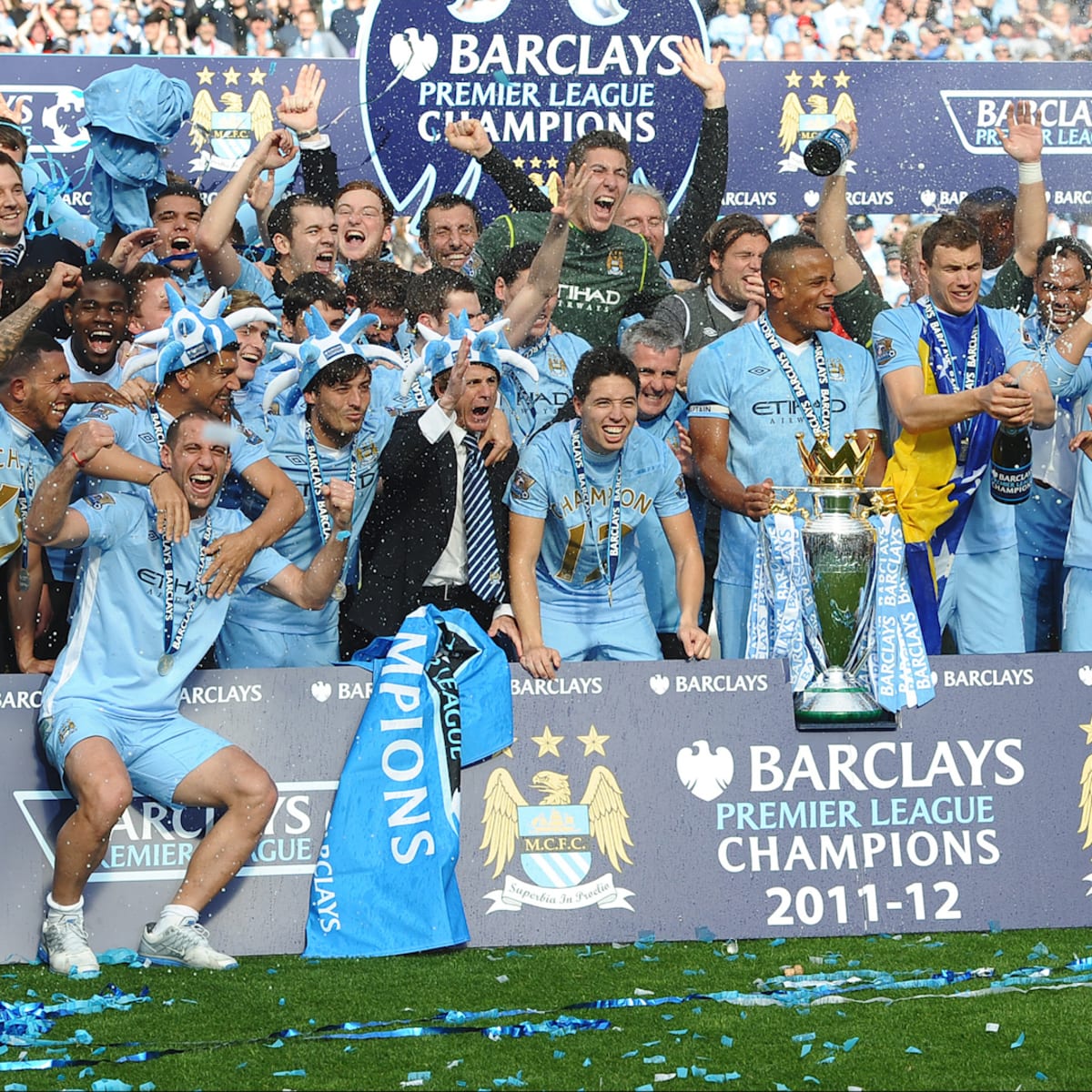 Manchester City's dramatic 2011 12 Premier League title win in