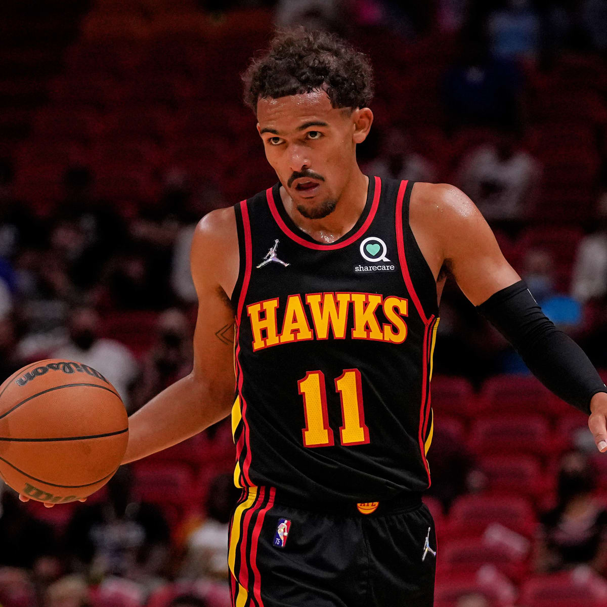 Trae Young Atlanta Hawks Game-Used #11 White Jersey vs. New