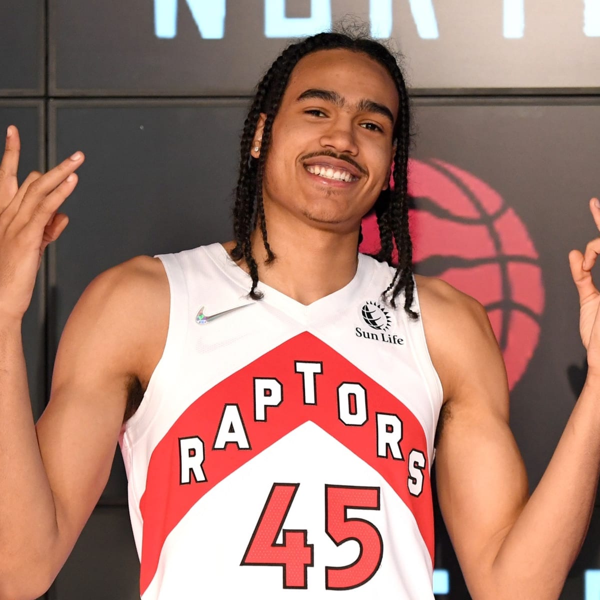 Toronto Raptors' first Canadian draft pick Dalano Banton reflects